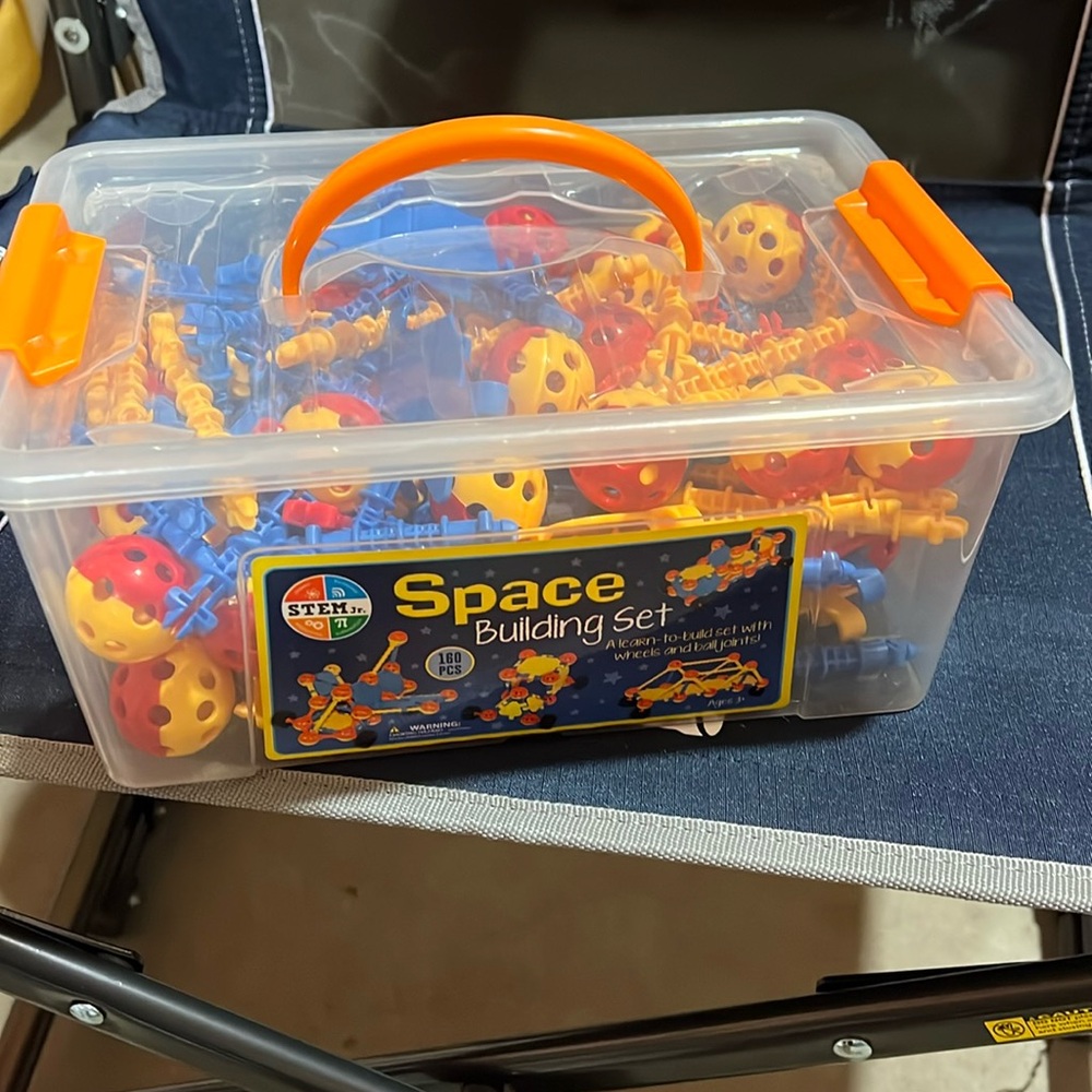 Stem Jr Space Building Pieces Set Learn To Build 160 Pieces Ages 3+ #44131